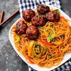 (Noodles /Manchurian) Combo Non Veg